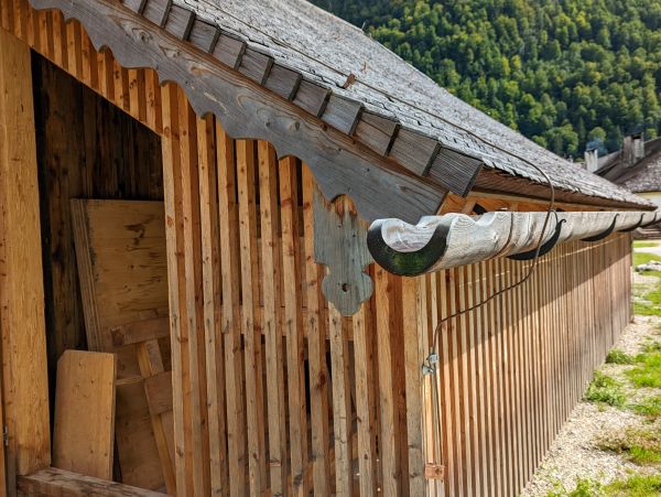 Wood Gutter Installation